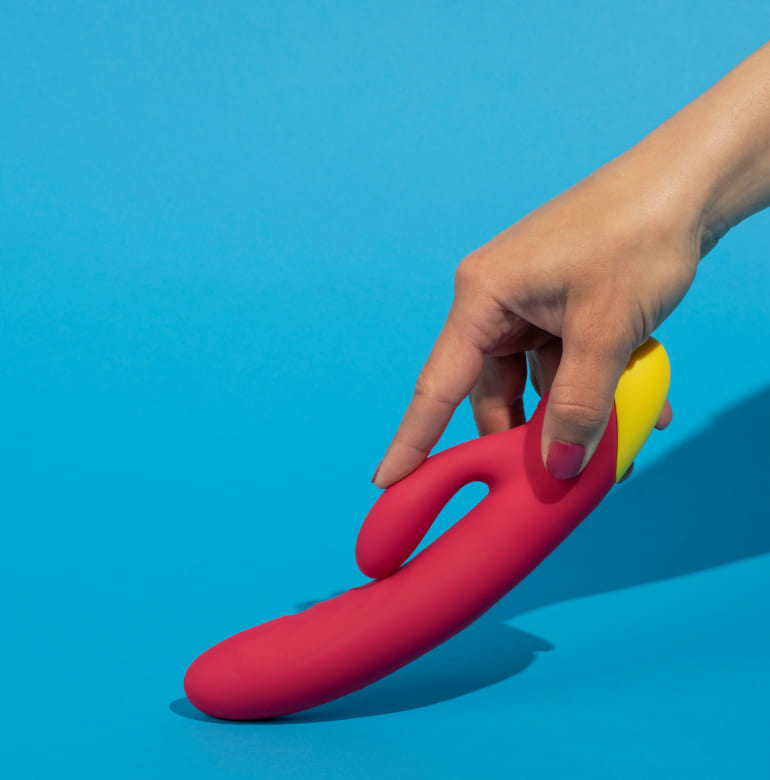 Вибратор Розовый Двойной