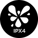 IPX4 résistant aux éclaboussures